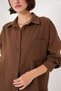 Single Pocket Oversize Linen Shirt - 4