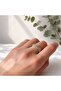 Women's Steel Evil Eye Bead Zircon Stone Xuping Ring - 2