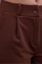 Women's Brown High Waist Palazzo Pants Wide Leg Crepe Fabric Comfortable Fit Daily Stylish Trousers - 5