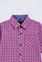 Kids Purple Checkered Shirt Boys Long Sleeve| Ages 2-12 Sizes | MH - 3
