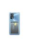 Oppo A16 Compatible Card Holder in Wallet Transparent Edge Protected Corners Tank Phone Case