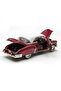 1:18 سيارة شيفروليه بيل اير موديل 1950 مصبوبة باللون الأحمر - 5
