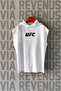 Ultimate Front and Back Printed Zero Sleeves Hooded 100% Cotton Sport Tshirt - 2