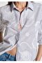Striped Loose Fit Comfortable Cut Women's Shirt. - 4