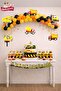 Construction Themed Birthday Decoration Set |   Business Machine Foil Balloon + Balloon Chain Party Decoration Ornament