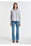 Striped Loose Fit Comfortable Cut Women's Shirt. - 2