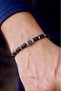 Men's Natural Stone Bracelet Handmade with Lava Stone and Hematite Stone Stylish Men's Bracelet - 5