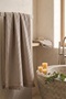 %100 Cotton Waffle Patterned Body Towel - Natural - 70X140 cm Bath and Beach Towel Beige - 2