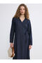 Double-Breasted Collared Jean Dress