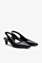 Punch Black Leather Women Heeled Shoes - 5