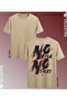Unisex No Risk No Story Printed Oversized Comfortable Daily Use Combed Cotton T-Shirt - 2