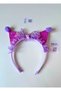 Kuromi Themed Special Design Crown with Tulle Pompoms and Pompom Detail |   Kuromi Designed Crown – Color Options Available