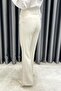 Spanish Style Fabric Trousers - Beige Beige - 4