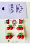 Set of 6 Cherry Buckles |   Cherry Themed Children's Hair Accessory Package |   Stylish Girl's Hair Accessory - 2