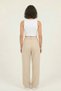 Women's High Waist Pleated Detailed Wide-Leg Fabric Trousers - 5