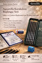 Aquarella Charcoal Pencil Starter Set – Water-Soluble 5-Piece Pencils, A5 Sketchbook, Eraser, Pencil Sharpener