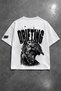 Oversized Unisex Drift Racing Printed Black T-Shirt 100% Cotton Streetwear