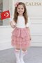 Girl's Tutu Skirt Combination - Pink Layered Tulle Skirts White Blouse Festive Stylish Set |   April 23