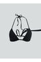 Black removable padded women's bikini top