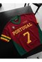 Men's Oversized V-Neck Embroidered Knitwear T-Shirt Wide Cut Knitted Summer T-Shirt - 2