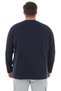 Long Sleeve Crew Neck m Transitional D Solid Color Thin Sweatshirt Khaki Suitable for Men between 115-155 Kilograms - 4