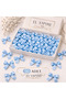 Baby Blue Wedding Candy, Gift Ornament, Balloon Ornament, Ready-Made Bow Satin Ribbon 10mm 50 Pieces - 2