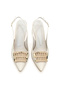 Women's Beige Medium Heel Stiletto Buckled New Season F6174 - 8