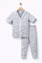 100% Cotton Phosphorescent Night Glowing Sky Patterned Boys Girls Unisex Baby Kids Pajama Set - 2