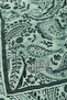 Mint Paisley Patterned Natural Scarf - 3