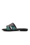 Black Stone Embroidered Thin Sole Lightweight Women's Slippers - 2