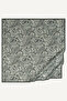 Gray Paisley Patterned Natural Scarf - 2