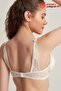 Premium Women's Cybele Embroidered Piece Silicone Stone Push up Boxed Bra and Panties Set - 3