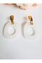 Steel Gold Hoop Earrings 7 cm - 3