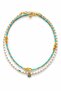 Sea Shell-Evil Eye-Blue 2-Piece Necklace