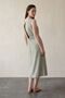 My Fashion Sleeveless U-Neck and Low-Cut Maxi Dress - 4