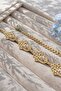 Stainless Steel 2-Piece Combination Bracelet with Fatma Ana Hand and Evil Eye Bead Detail - 3