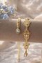 Stainless Steel 2-Piece Combination Bracelet with Fatma Ana Hand and Evil Eye Bead Detail - 2