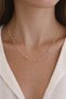 Minimal Top Detailed Steel Necklace – Gold Color Elegant Women's Necklace Daily Stylish Chain Necklace