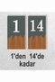 1 to 14 Vertical Laser Metal Composite - Wooden Apartment Site -Apartment Hotel Office Door Number - 2