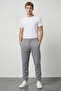 Men's Summer Double Face Thick Fabric Elasticated Hem Slim Fit Transitional Sweatpants - 2