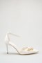 Women's Pointed Toe Stone Detailed Ankle-Tie Special Occasion Evening Dress Stiletto Heel U Shoes - 9 cm - 4