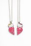 Hello Kitty Best Friends Heart Necklace 2-Piece Friend Necklace, Cute Children's Necklace Heart Bff Necklace Set - 3