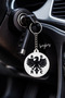 Adac Logo Metal Keychain Car Keyring Auto Key Ornament Durable Design
