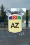Azerbaijan Suction Cup Car Window Ornament Auto Minibus Car Window Ornament 7.5X10 cm