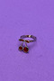 Chic and Modern Design with Cherry Motif Minimal Adjustable Women's Ring - 5