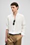111010654 Pitaya Men's Linen Shirt Comfort Fit Men's Shirt White - 4