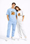 Lover's Combination Cute Bear Printed Couple T-Shirt Oversize Unisex Set of 2