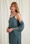 Low-Cut Collar and Sleeve Lace Dressing Gown Set - 5