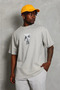 Men's Printed T-Shirt Short Sleeve Crew Neck Regular Fit Comfortable Fit Casual T-Shirt - Gray - 3