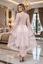 Lace Piece Bridal Dressing Gown - Stylish Sheer Detailed Powder Nightgown Set - 3
